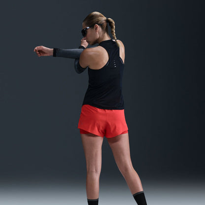 Nike Swift Singlet | Black / Reflective Silver | Womens