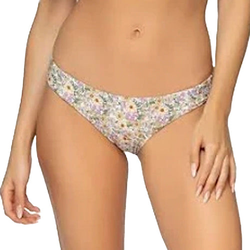 Swim Systems Ellie Tab Side Bikini Bottom B309 Super Bloom Front