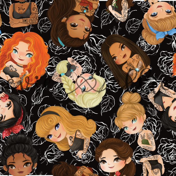 Tattooed Princesses-- Multiple Colors