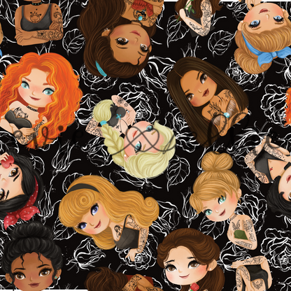 Tattooed Princesses-- Multiple Colors