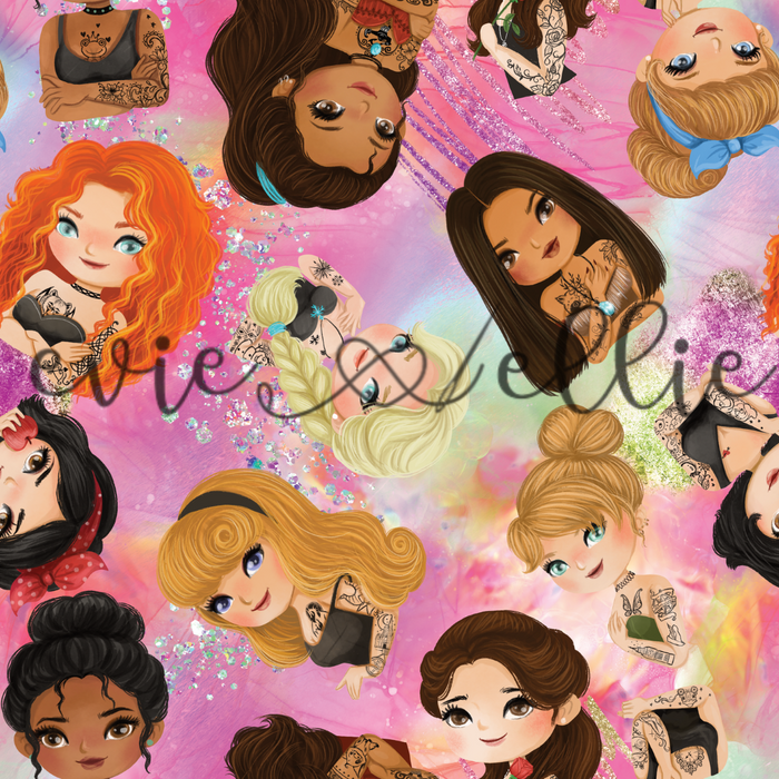 Tattooed Princesses-- Multiple Colors