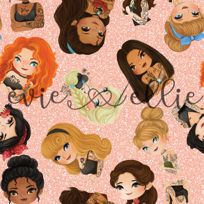 Tattooed Princesses-- Multiple Colors