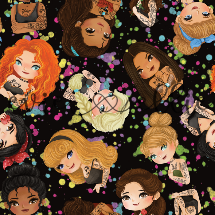 Tattooed Princesses-- Multiple Colors