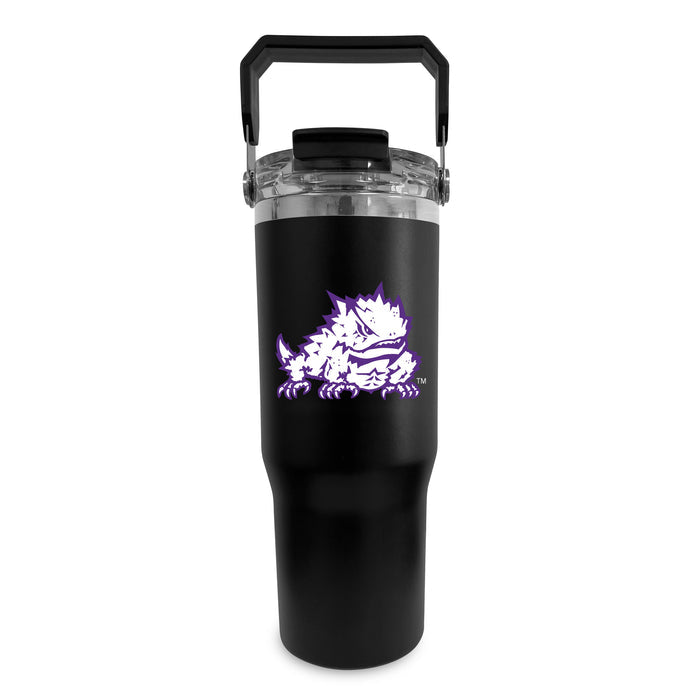 Texas Christian University Horned Frogs 32oz Stainless Bucket Handle Tumbler
