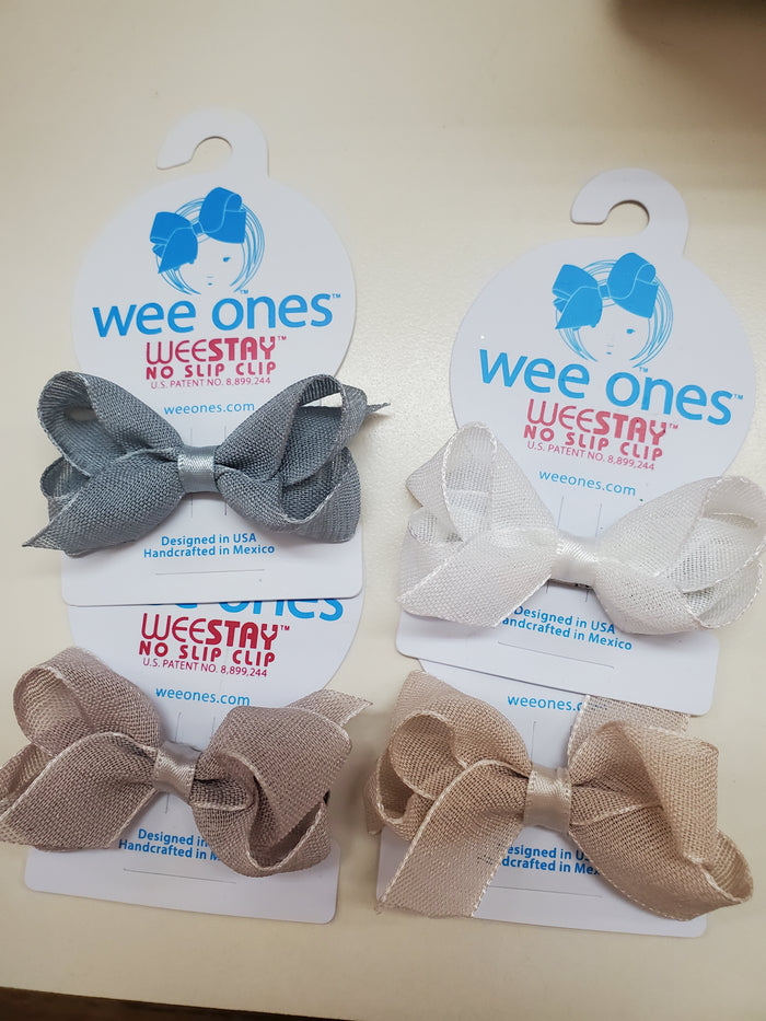 Tiny Organza Overlay Bow