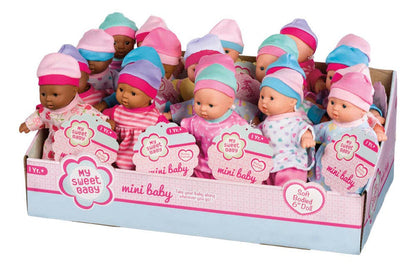 Toysmith - My Sweet Baby 6" Mini Babies-Asst Skin Tones Dolls
