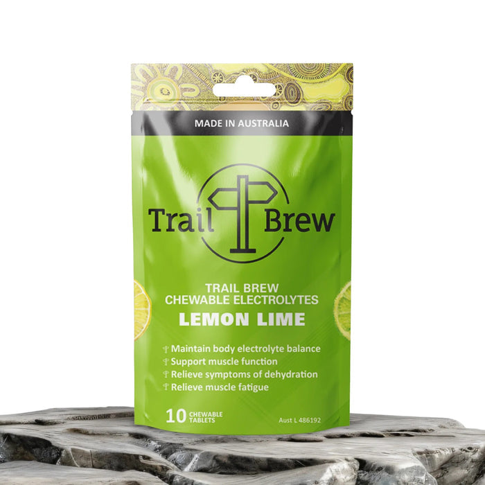 Trail Brew Chewable Electrolyte Tabs | 10 Pack | Lemon Lime