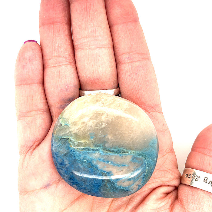 Trolleite Gemstone Palm Stone