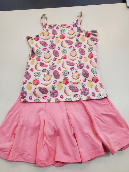 Tropical Fruits Tank + Skort Set