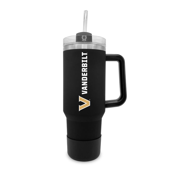 Vanderbilt Commodores 40oz Stainless Tumbler w/Removable Straw