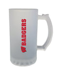 Wisconsin Badgers 16oz Frosted Glass Mug